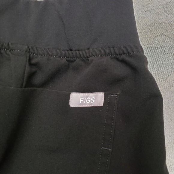 Figs Scrubs Joggers Bottom Womens Small Black Zamora Drawstring Medical - Picture 12 of 13